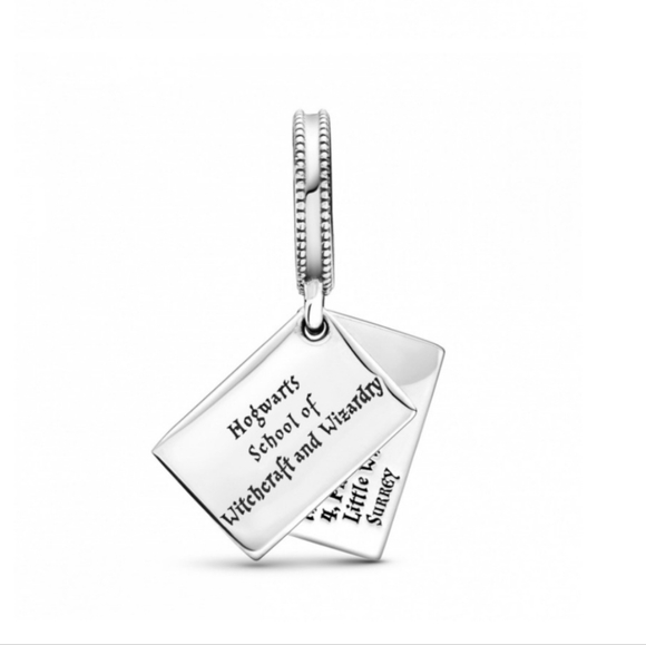 Pandora Sterling Silver 925 Hogwarts Letter Harry Potter Dangle Bracelet Charm - Picture 3 of 10